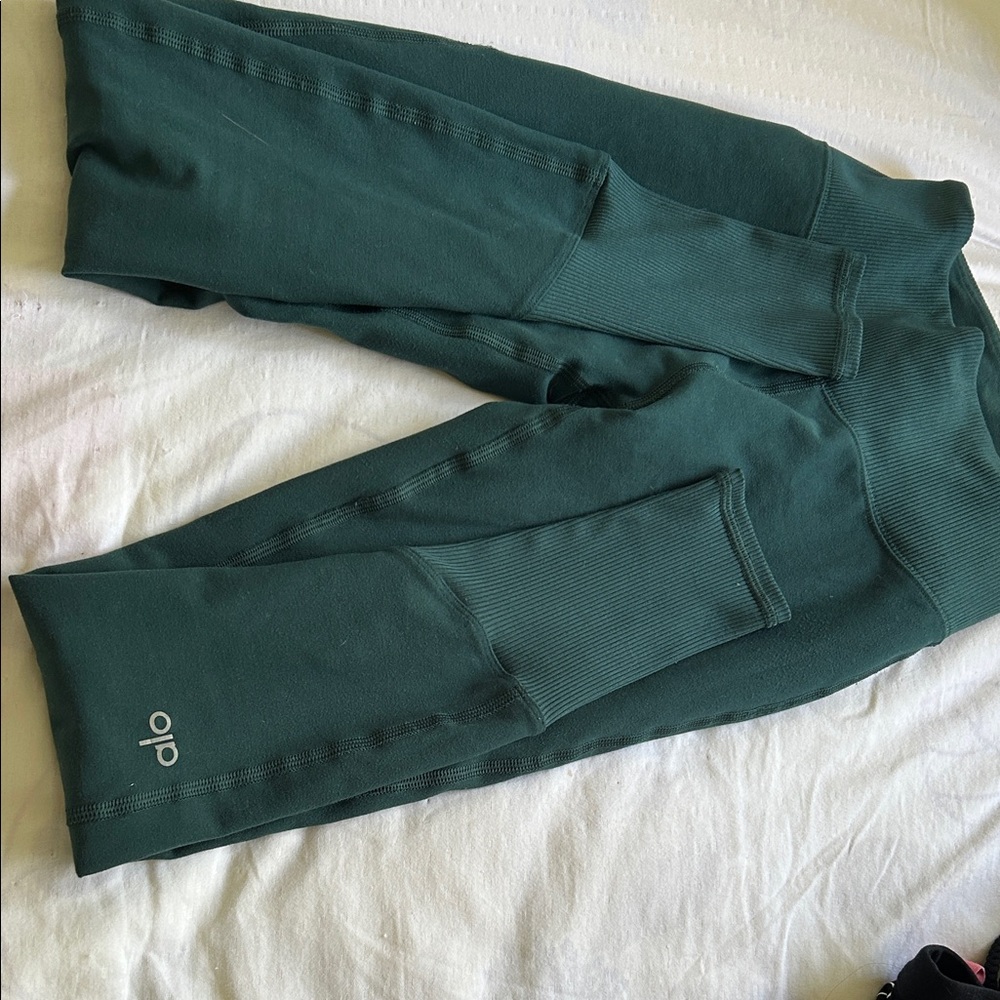 ALO Yoga Deep Green Active Leggings